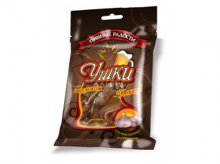 Колбаски ФОМА ЛУКИЧ (с беконом) (по 0,5кг): Уши свиные с чесноком 