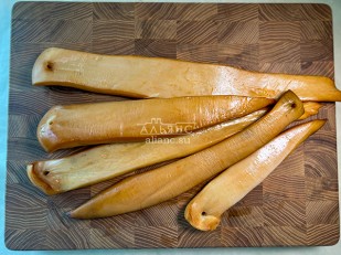 Барабулька холодного копчения: Кальмар палочки х/к