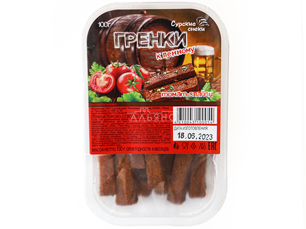 Сурские гренки Томат спайси (100 гр) в Волгограде