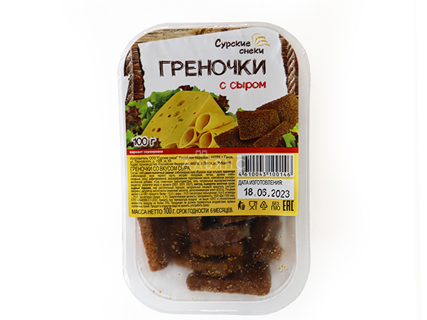 Сурские гренки со вкусом Сыра (100 гр) в Волгограде