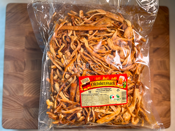 Нитка ЖАРЕНАЯ "Краб" Oktobtersnak 1 кг (сырный продукт) в Волгограде