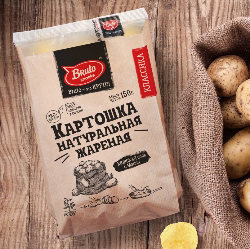 Картофель «Бруто» с солью 130 гр. в Волгограде