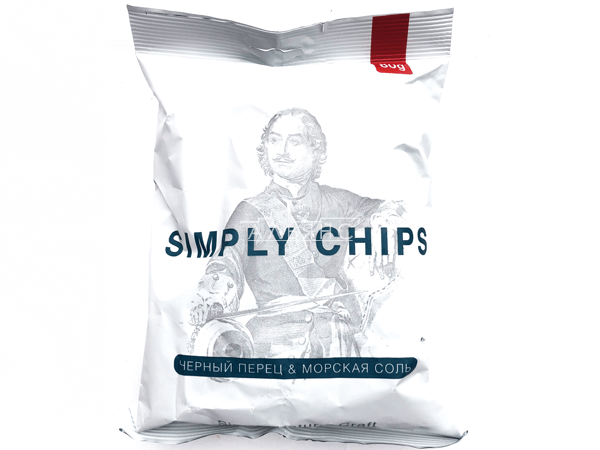 Картофельные чипсы "Simple chips" Морская соль и черный перец 80 гр. в Волгограде